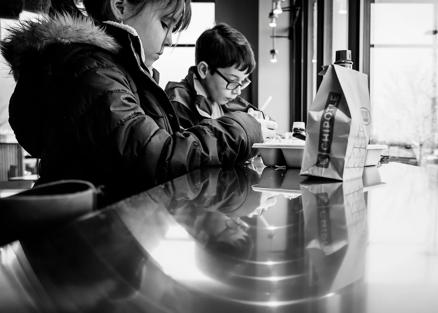 Our weekly Chipotle date between Kate's dance classes. | Getting Unschooled is a family lifestyle blog about unschooling, over-40 style, and non-toxic beauty. Thanks for pinning!