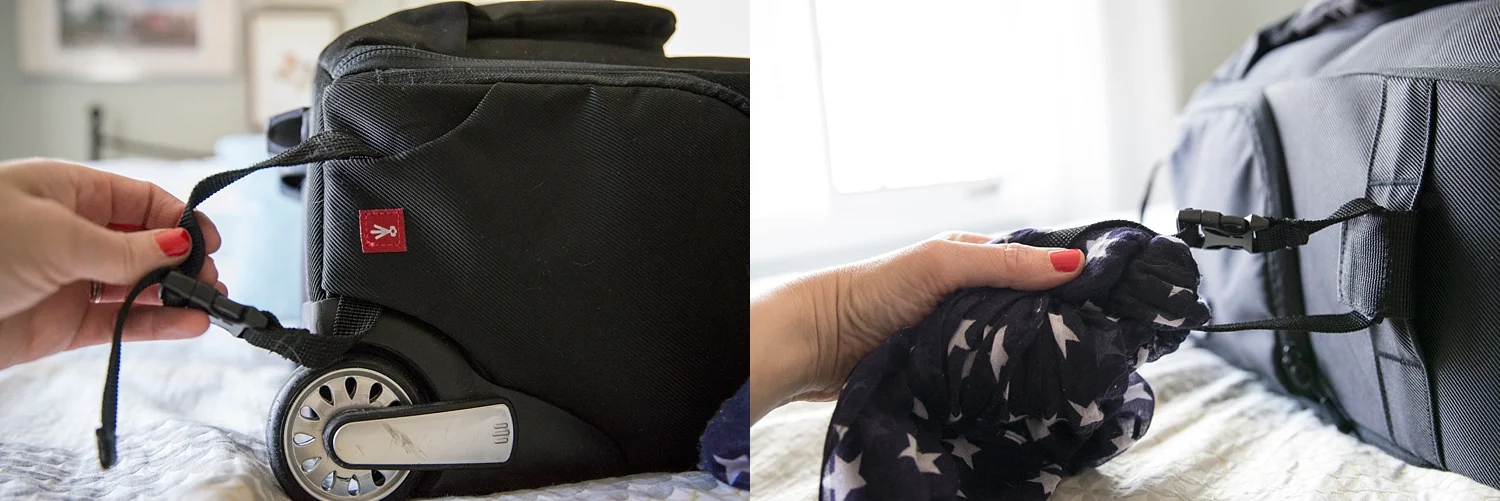 This is my honest review of the AmazonBasics Convertible Rolling Camera Backpack -my new favorite travel bag! I've used this camera backpack on 8 flights since I got it in January and it's a keeper! There are many more pros than cons (like these tripod straps), but I take you through them all in the post. | GettingUnschooled.com