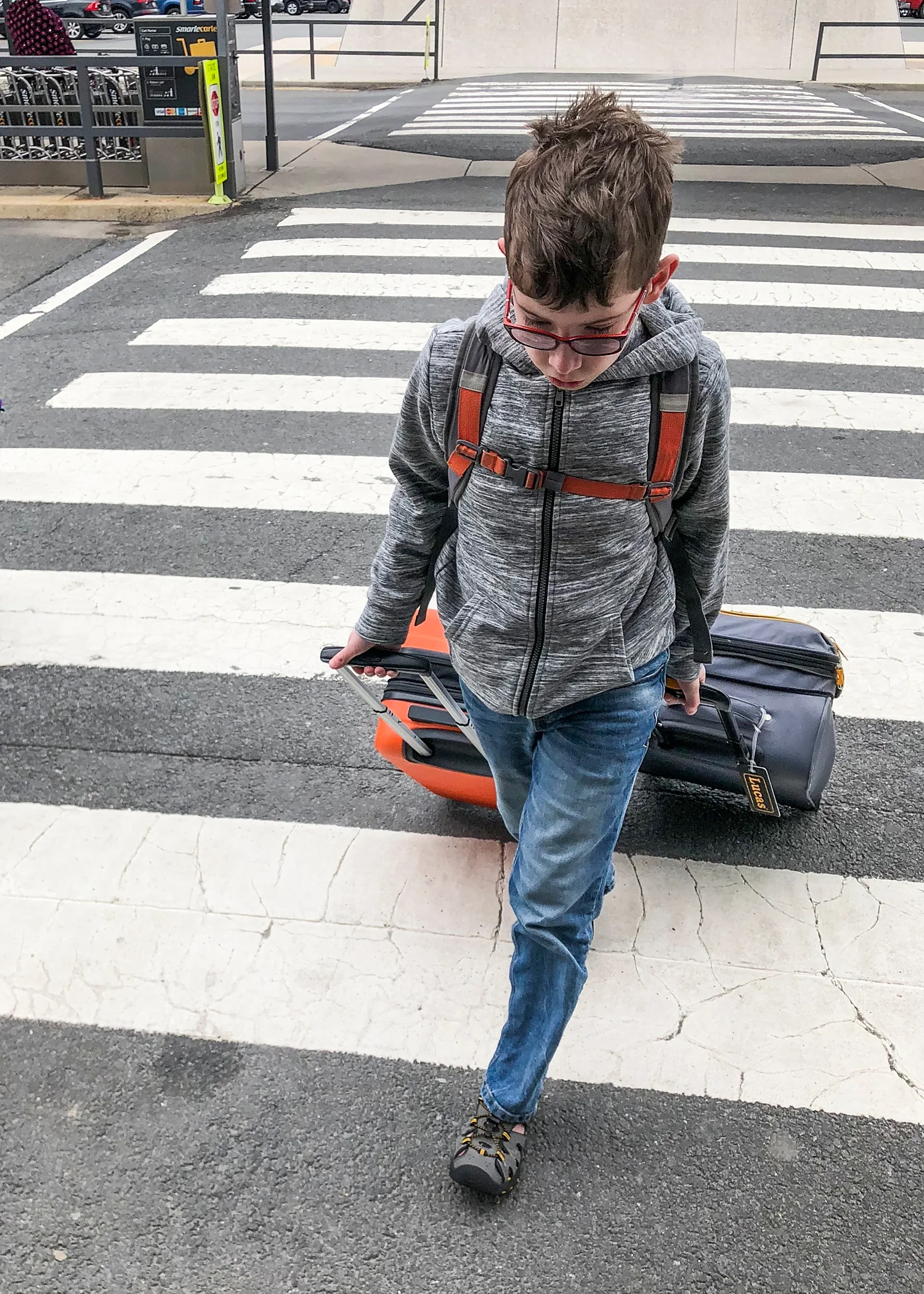 Pushing our kids to be aware and make decisions while we travel has been an important lesson for all of us. I will turn to them for guidance on where to go and which way our gate might be. Townes is a natural at this and we've been pushing Kate to not depend on us telling her where to go, etc. I can see a big difference in them as we unschool them!!