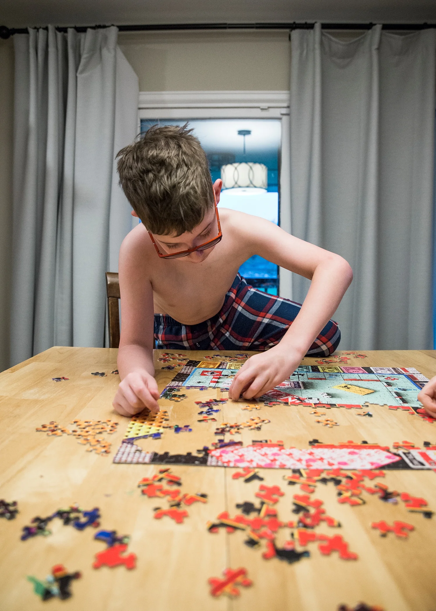 Why is homeschooling good? Townes wouldn't have the patience or mental capacity to do some of these more quiet and challenging games if he was in school all day. We've seen the BEST change in him since we started unschooling last Fall! 
