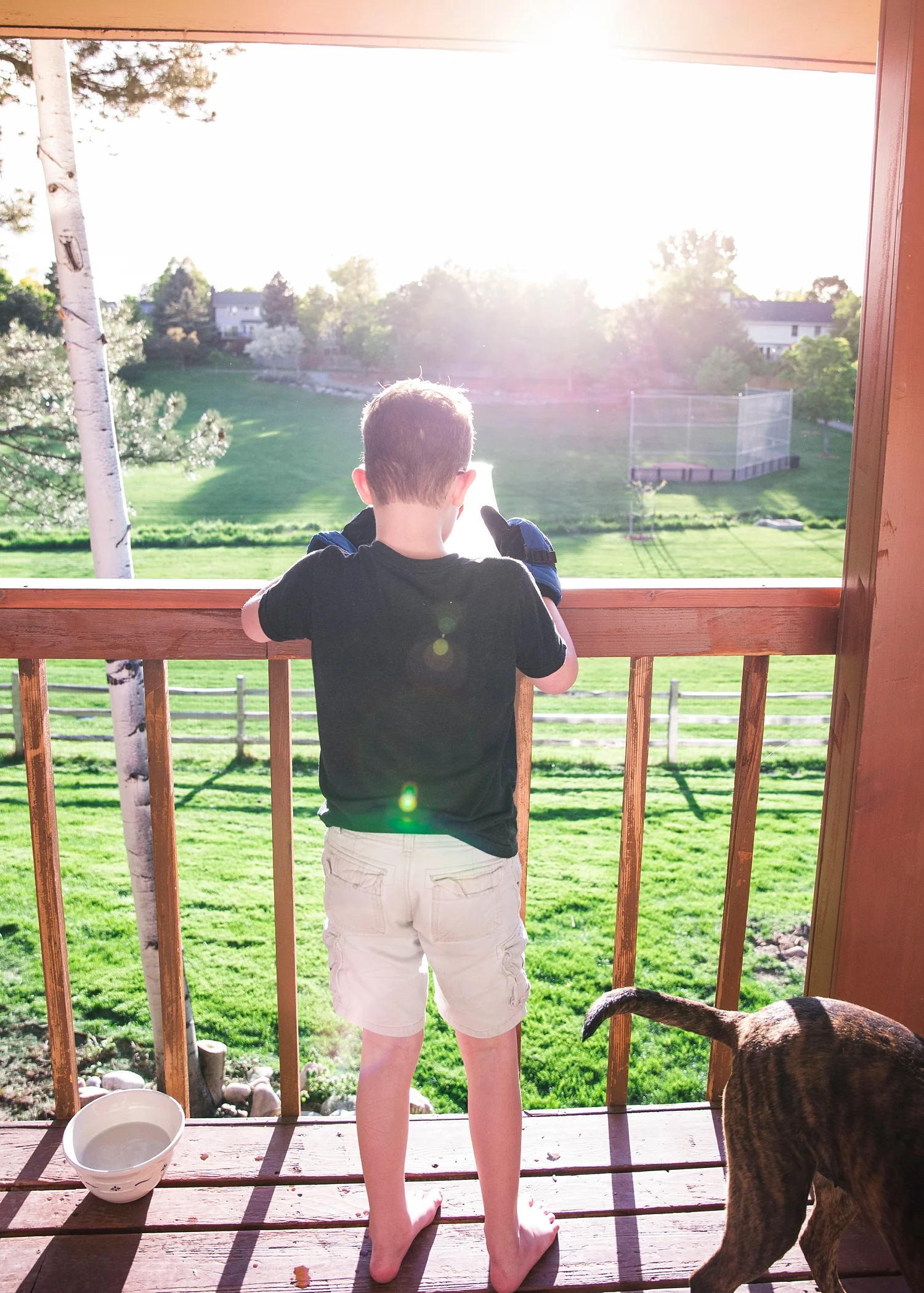 Throwing ice off of the deck? Always a good idea :) Why homeschooling is good for our kids is showcased in our Week in the Life of an Unschooler post today!