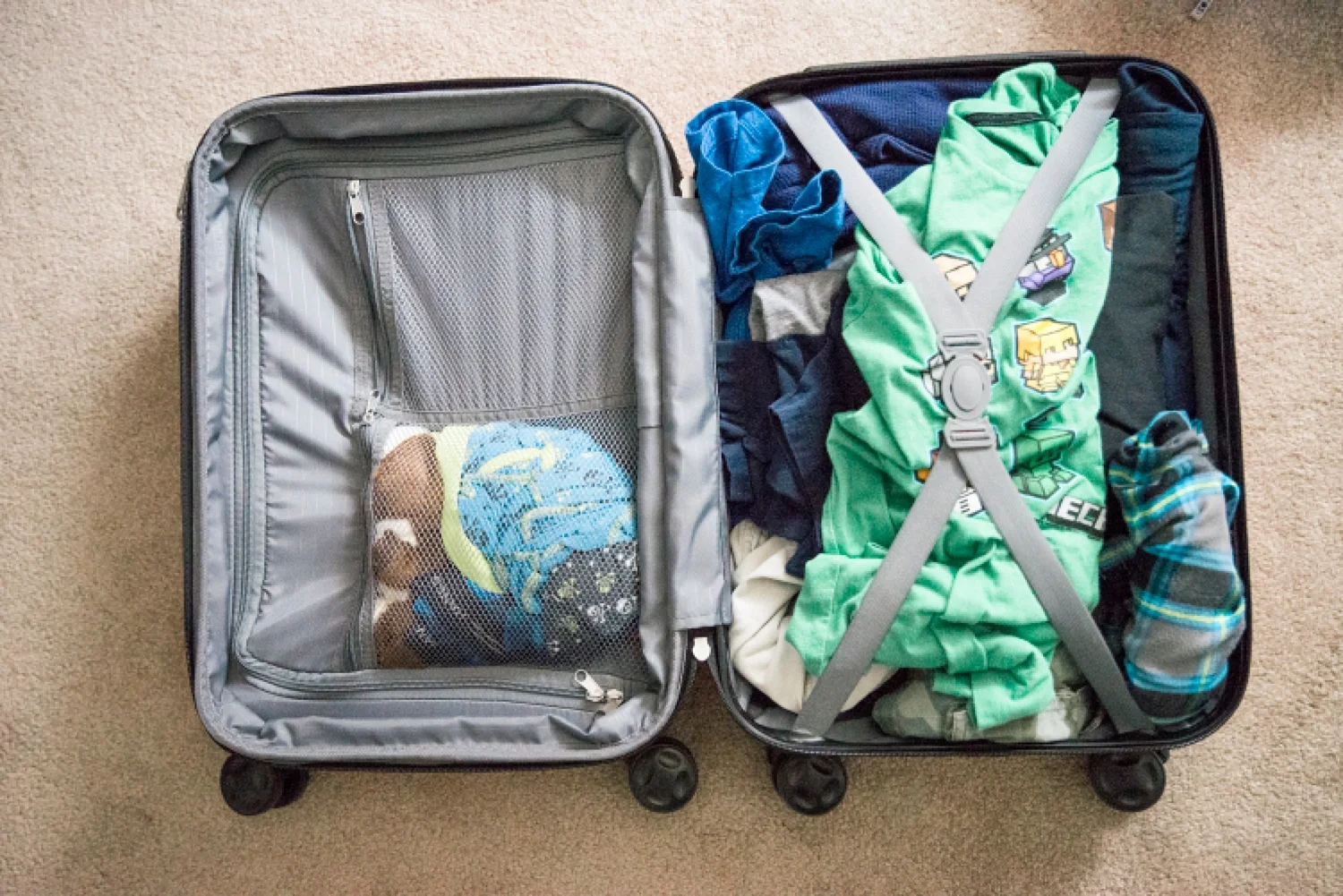 The AmazonBasics line of products is fantastic and they even carry the best kids rolling suitcases--for under $50!