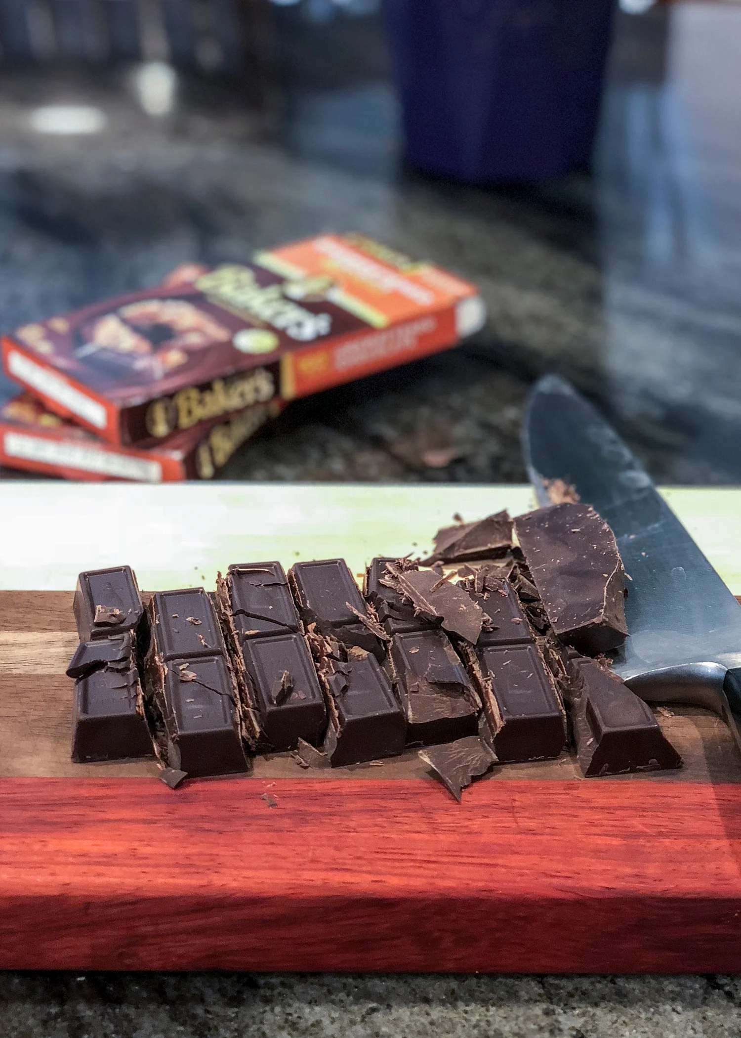 I used regular ol' unsweetened Baker's Chocolate for these easy keto chocolate truffles! 