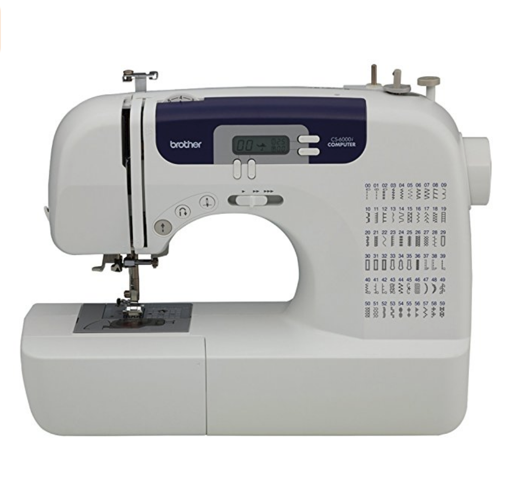 We love our Brother CS6000i sewing machine. And by "we" I mean "Kate" LOL Because I couldn't sew to save my live!