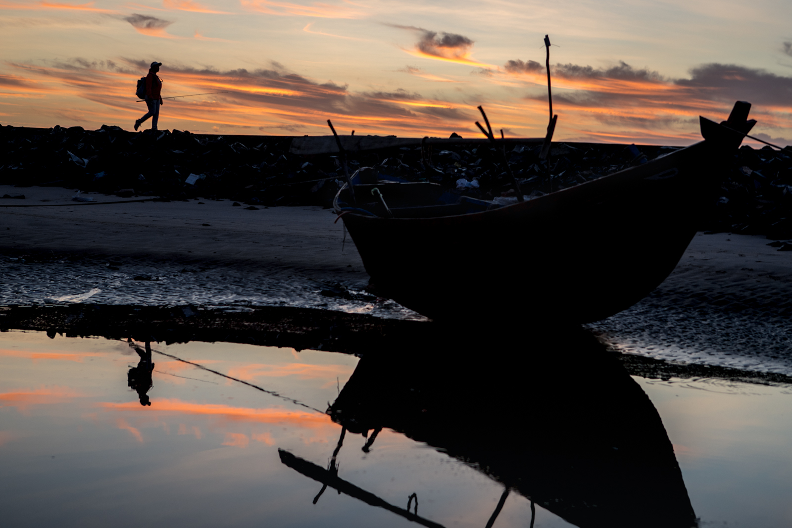 Low Tide Fishing - Phan Thiet, Vietnam
