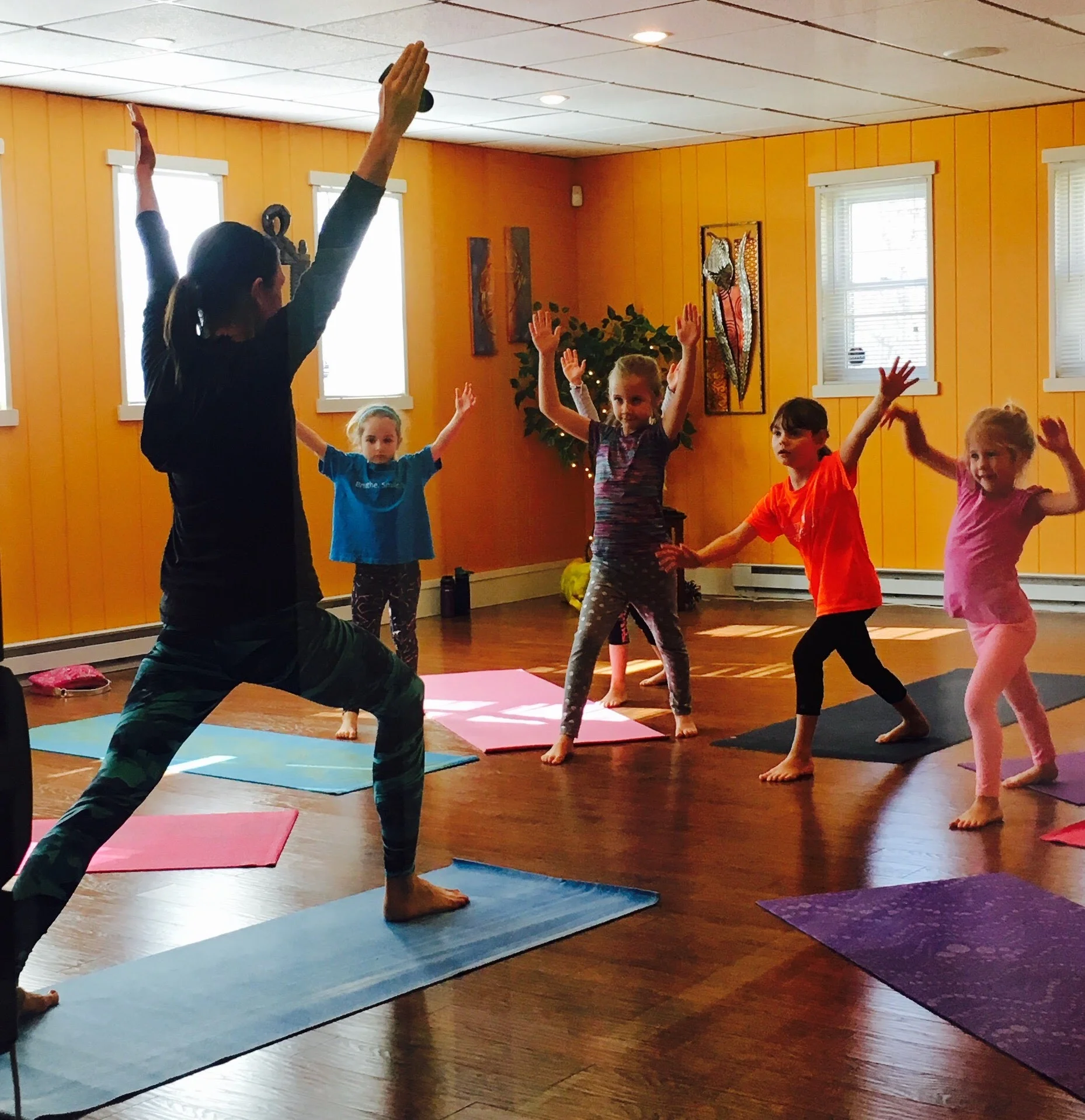 "I am happy when I'm in yoga class!"