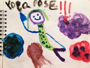 This was part of a whole homemade book, all about yoga! Amazing.