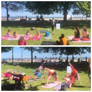Butterfly Kids Yoga takes it outdoors at the ROC City Health and Music Fest!