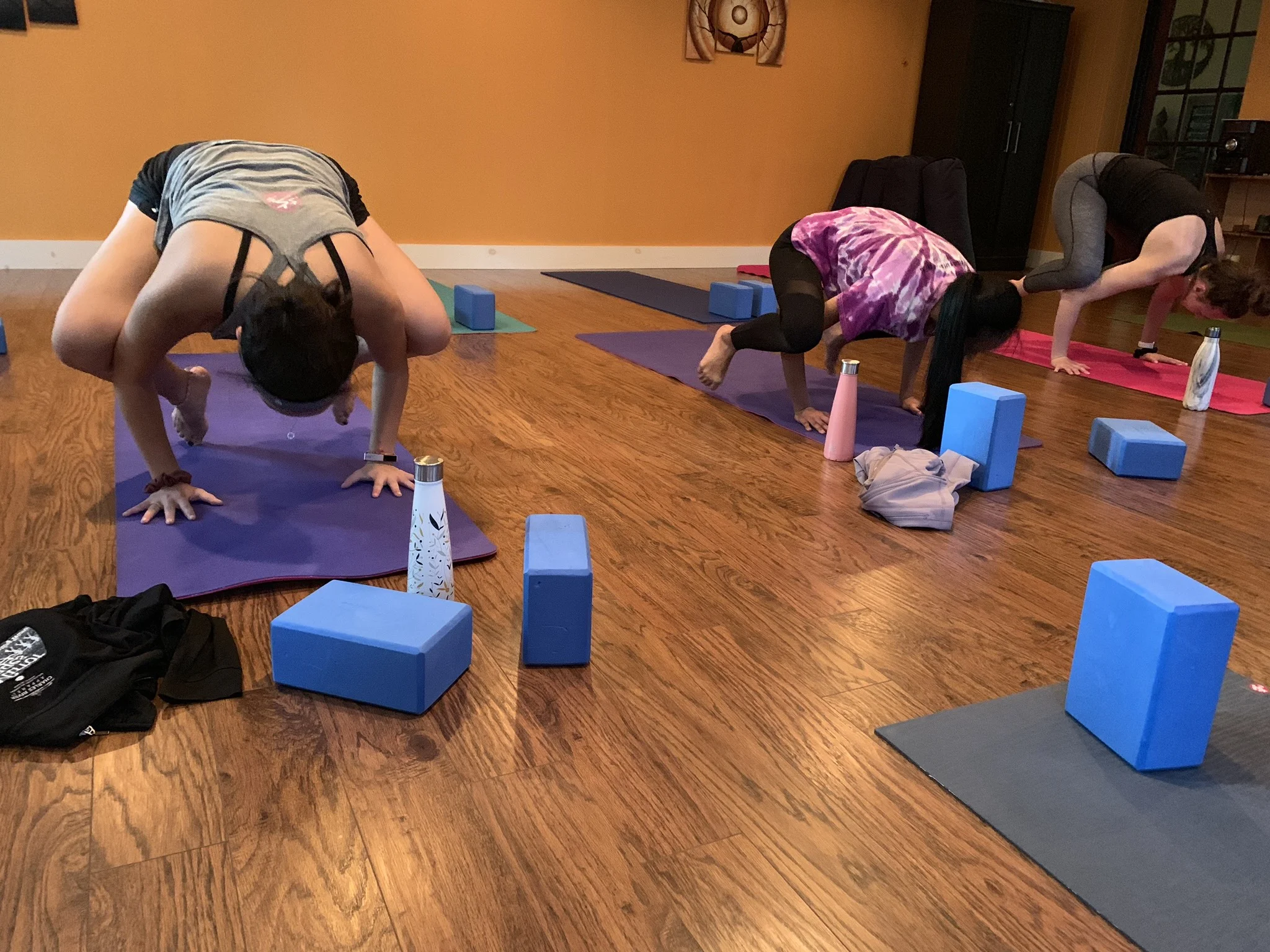 “The moment you doubt whether you can fly, you cease forever to be able to do it.” - J.M. Barrie No doubts here! Just perseverance, mental focus and great attitudes. Yoga-strong for these girls!