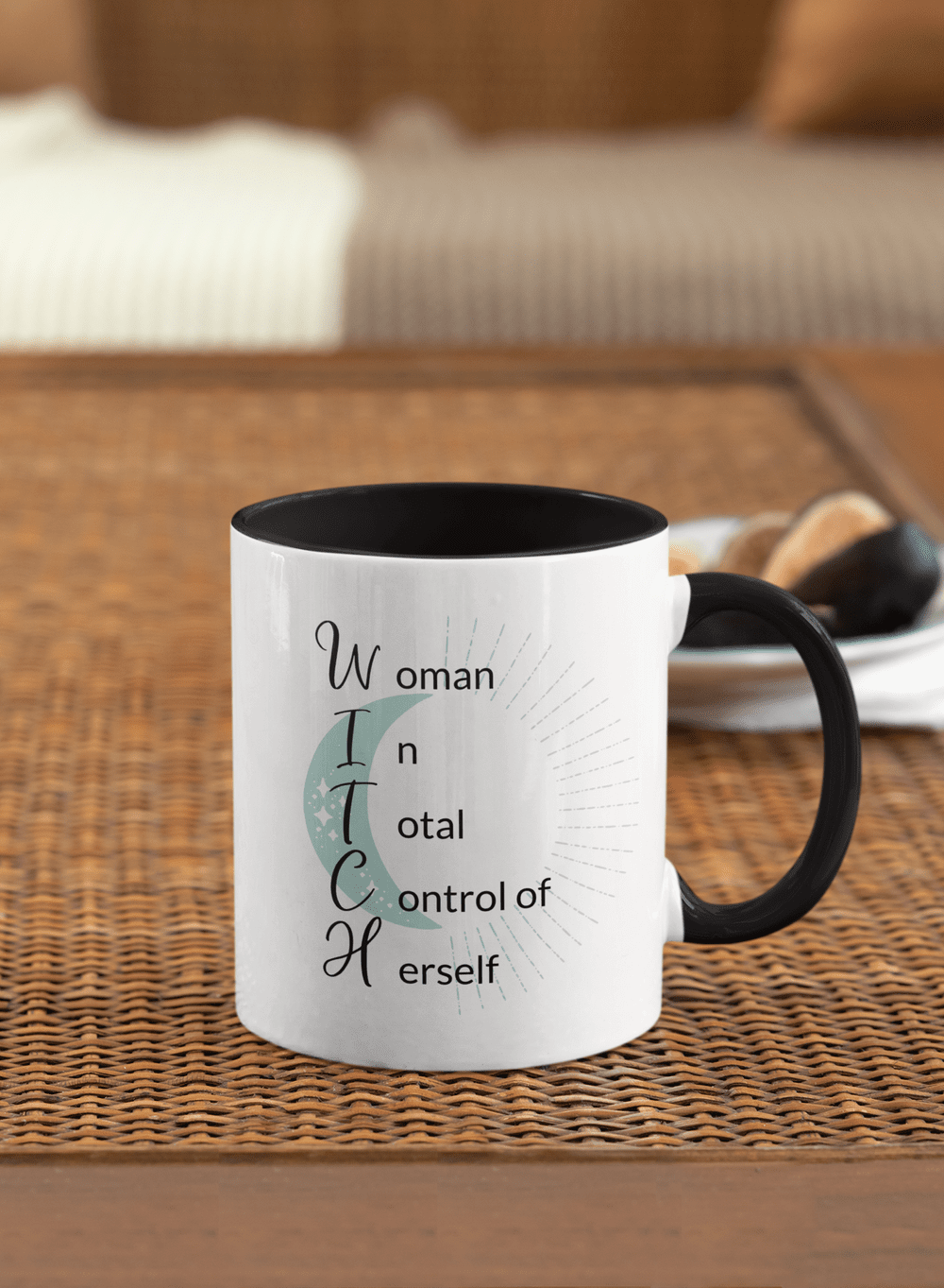 Download W I T C H Mug With Black Inside Mumbles Things