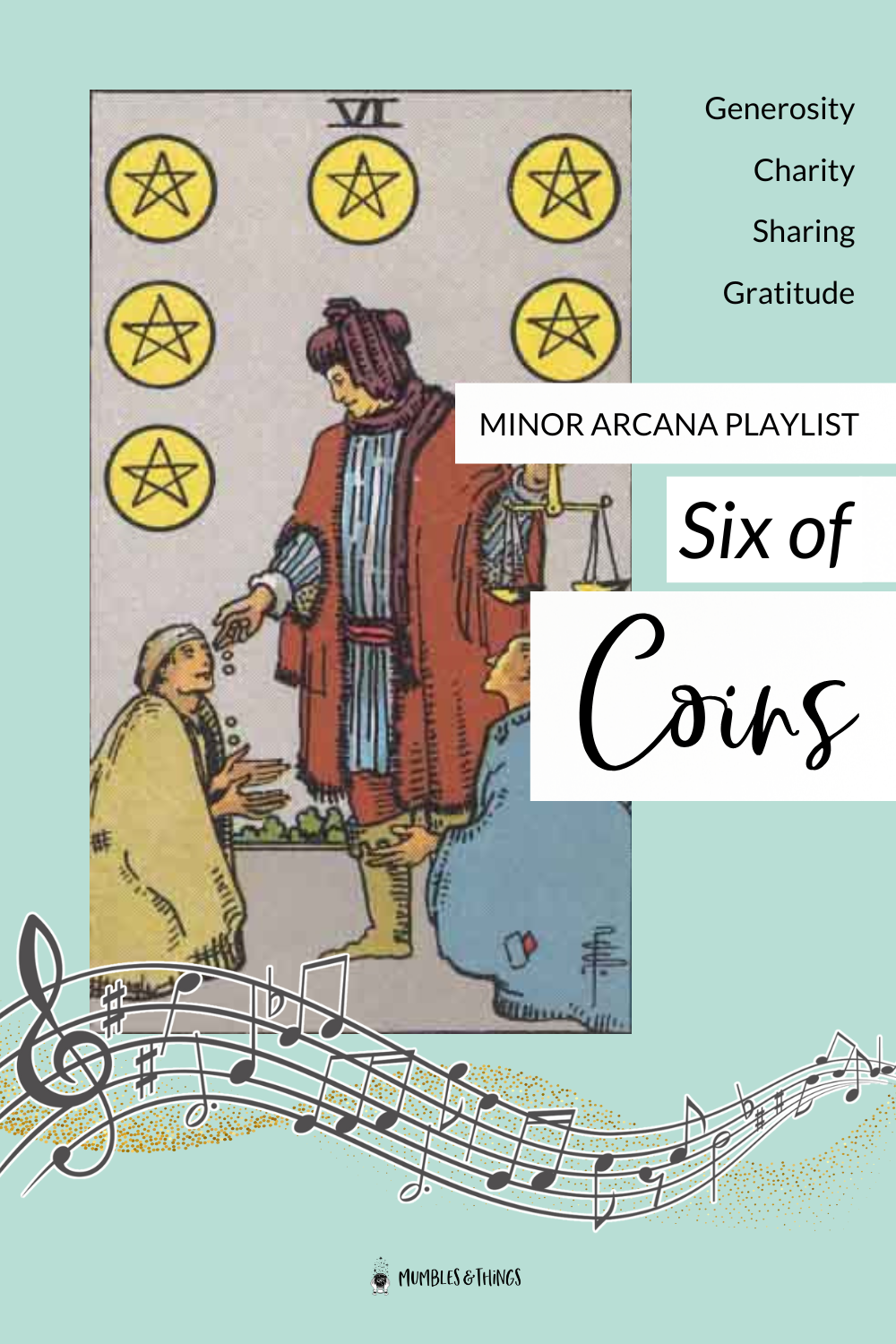 The Six of Pentacles — Generosity & Support Playlist