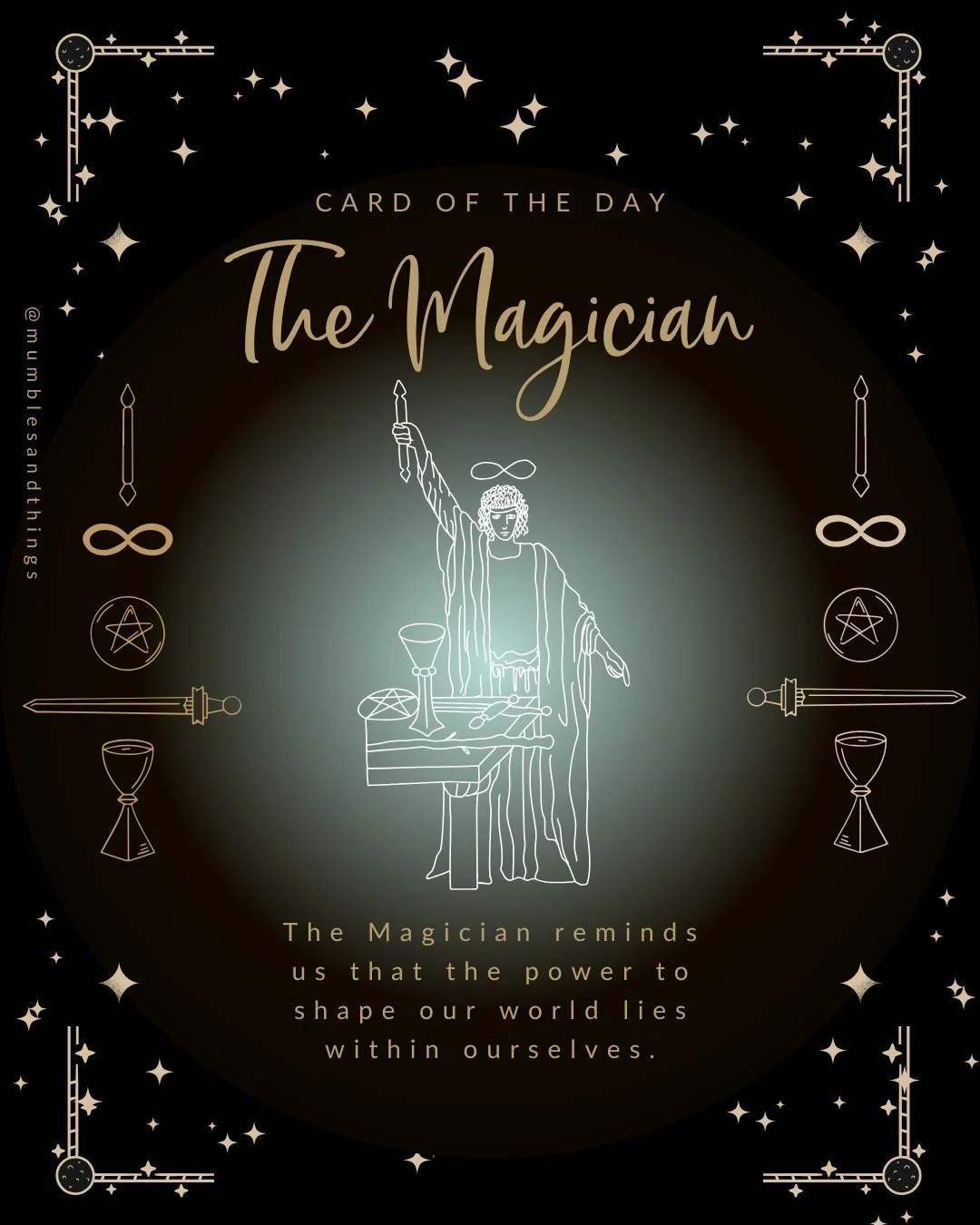 You already hold the tools. Here&rsquo;s how to see them. ✨

The Magician reminds me I already have what I need. The tools, the wisdom, the gut instincts are all right here. Today I&rsquo;m asking myself if I&rsquo;m actually using them or still wait