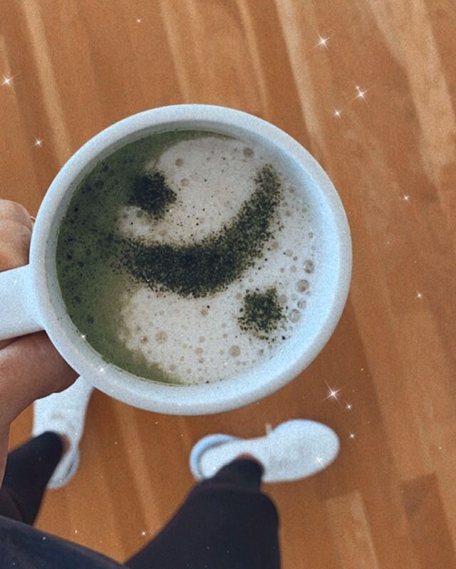 Matcha art is my new favorite hobby 🌙✨ two stars and a moon to celebrate the start of Gemini Season