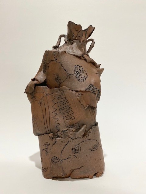 Shifting Conversations - Series - Vase 1 - 10" (H) x 6.5” (W) x 6.5"(L)