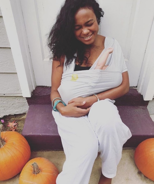 Picture from Tatyana Ali Instagram with son Edward Aszard Rasberry