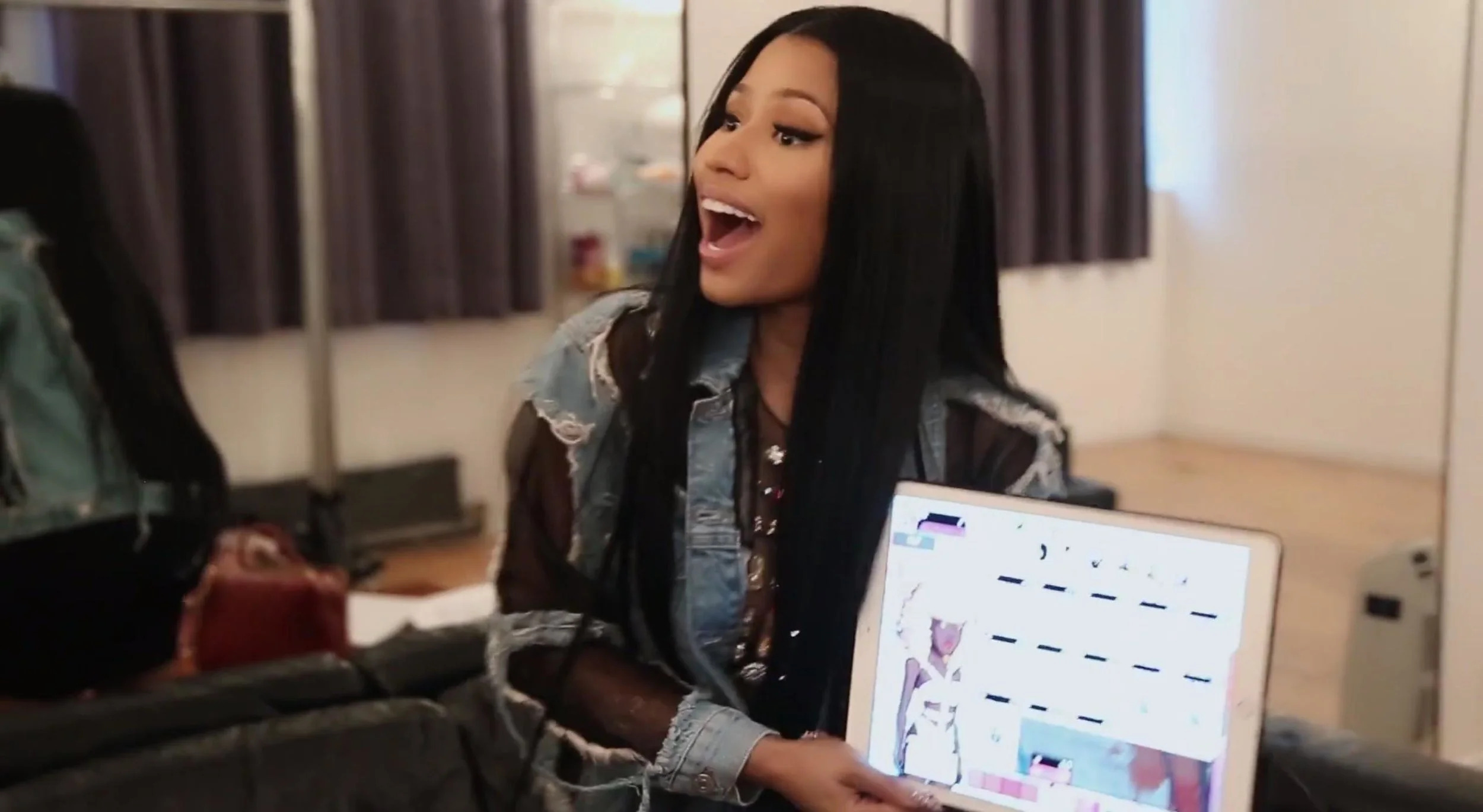 Nicki Minaj in the process of creating her new app