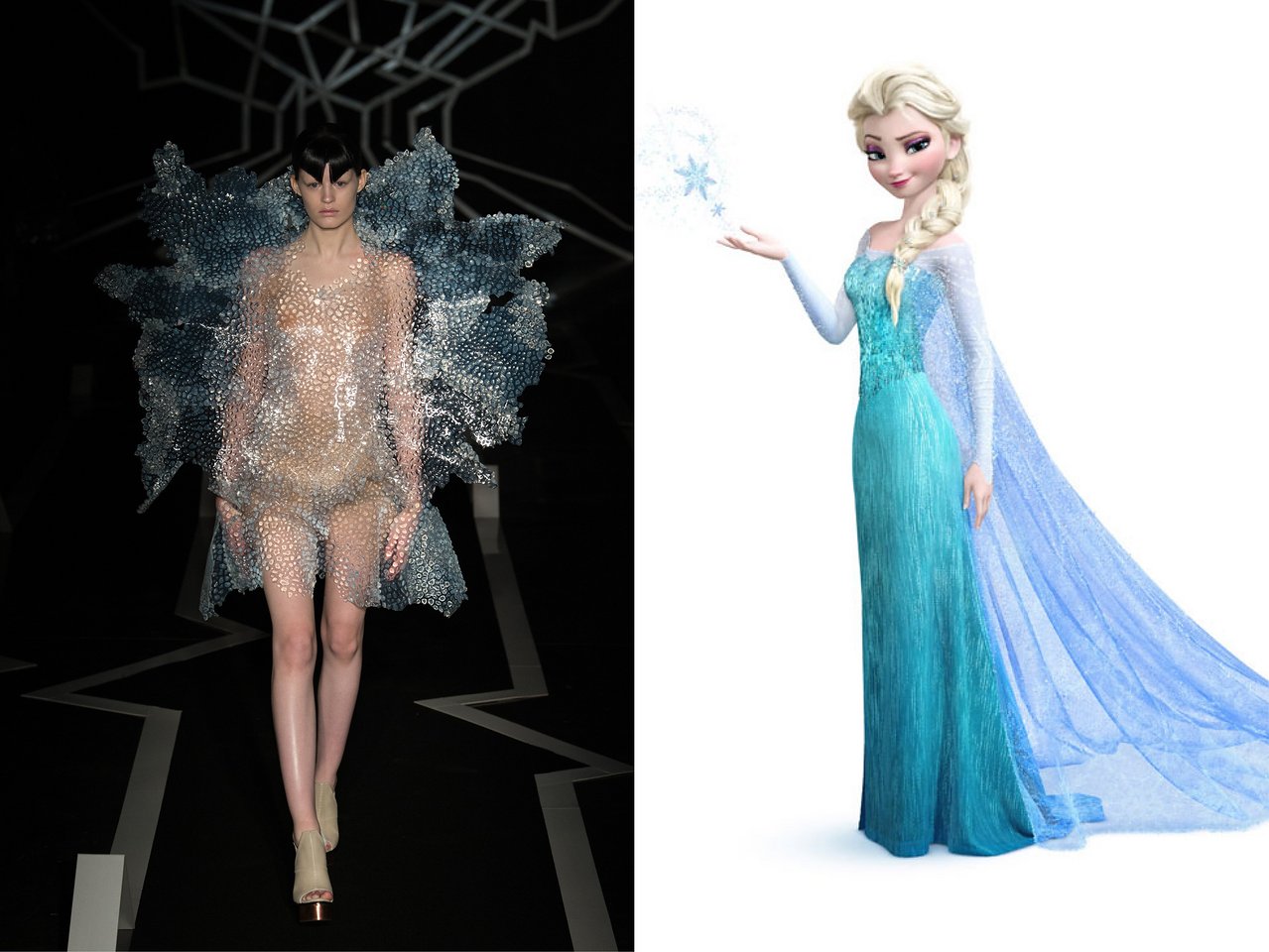 Photo taken from (left photo) Indigital.tv; Photo: Courtesy of Walt Disney Pictures