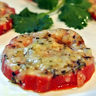 Photo taken from Pinterest.com of Roasted Parmesan Tomatoes