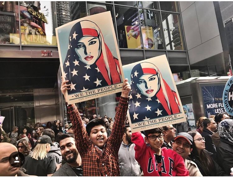 Photo taken from the WomensMarch Instagram