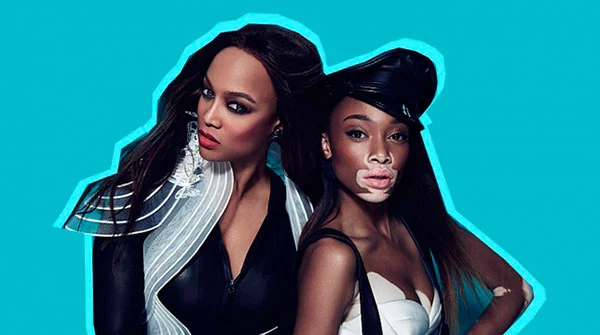 Photo taken from Elle.com - Tyra Banks and Winnie Harlow