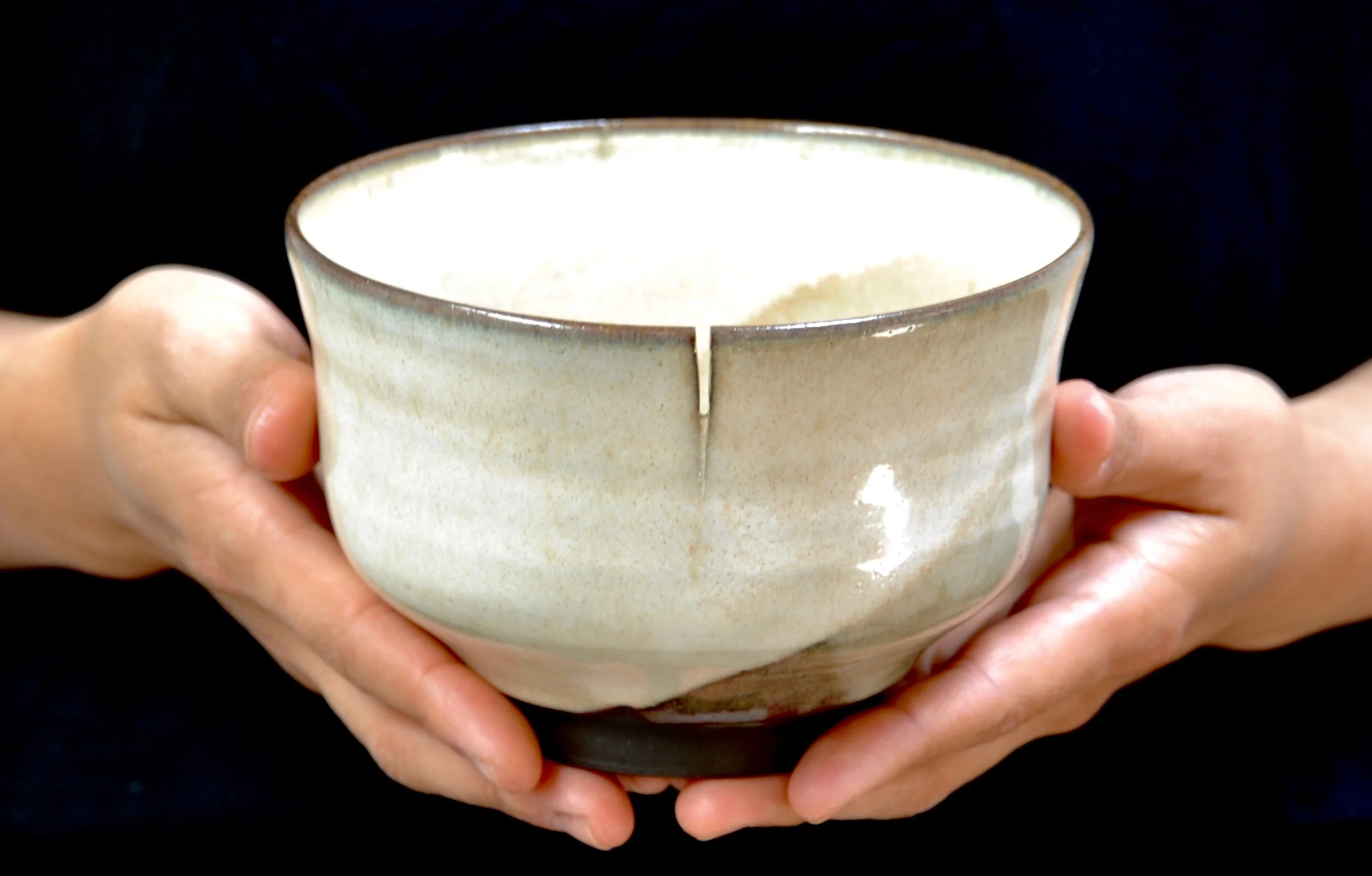 Cracks - thrown bowl