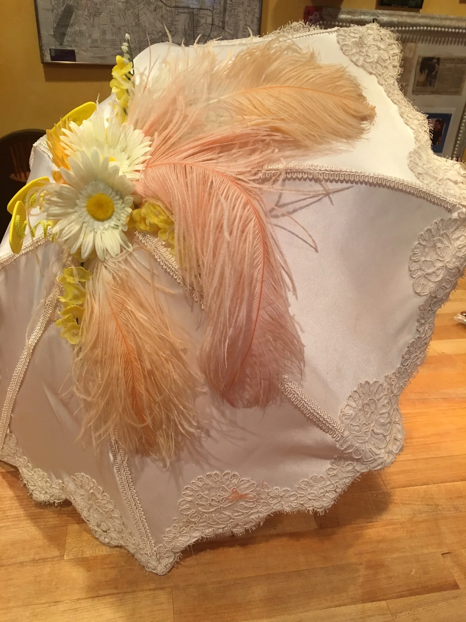 Parasol from a Wedding Dress