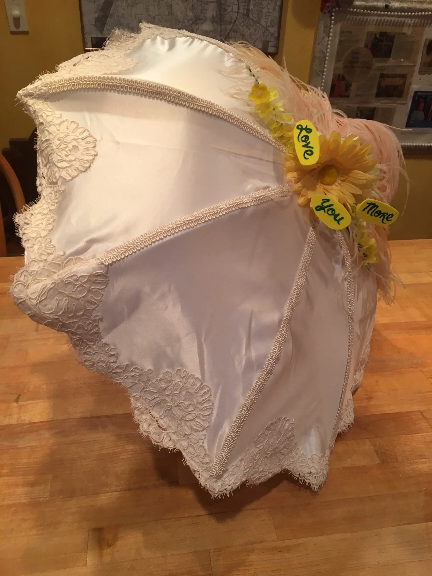 Parasol from a Wedding Dress