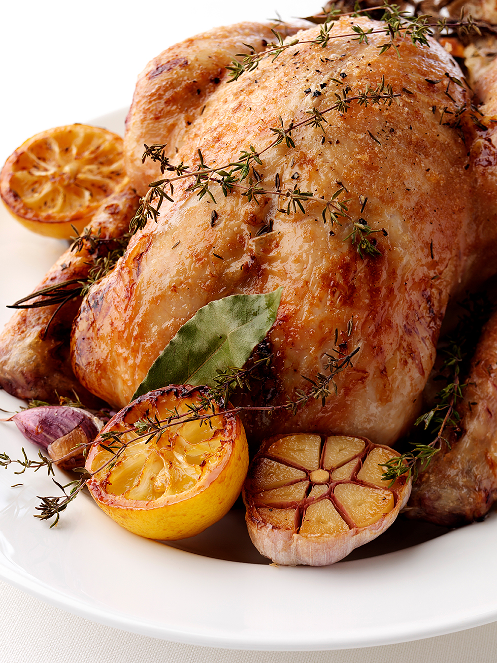 Whole roasted chicken