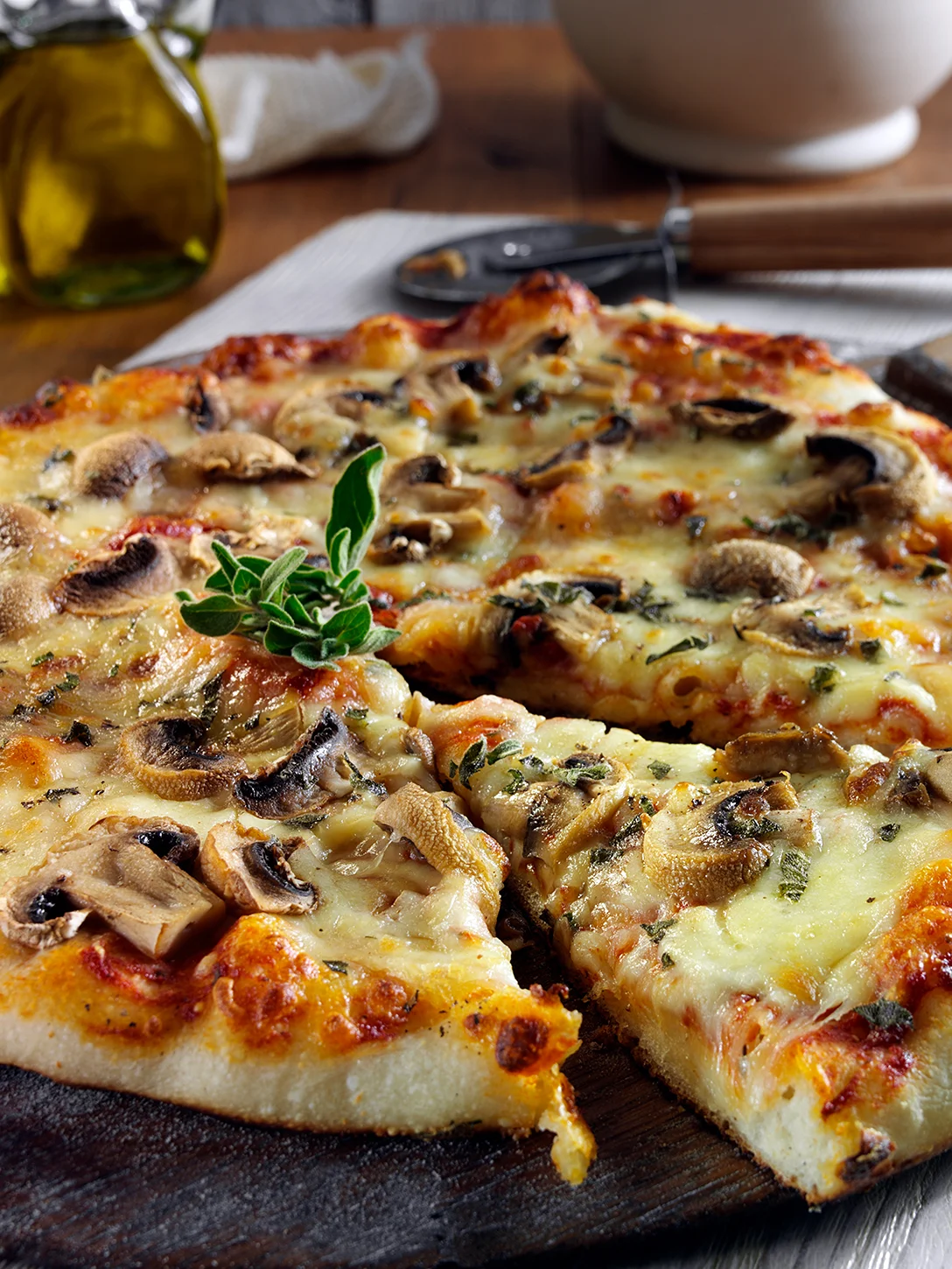 Mushroom pizza