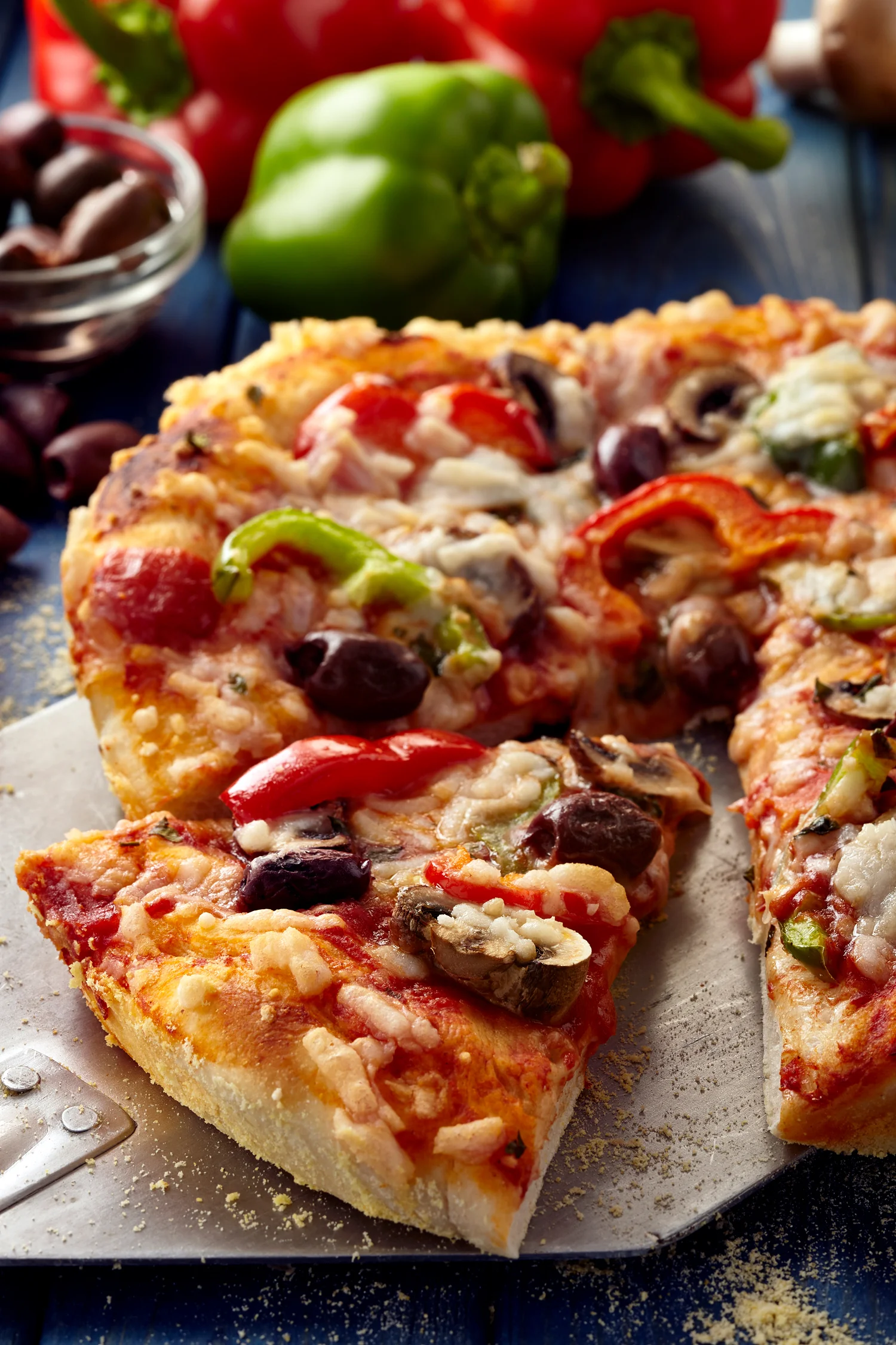 Homemade vegan pizza