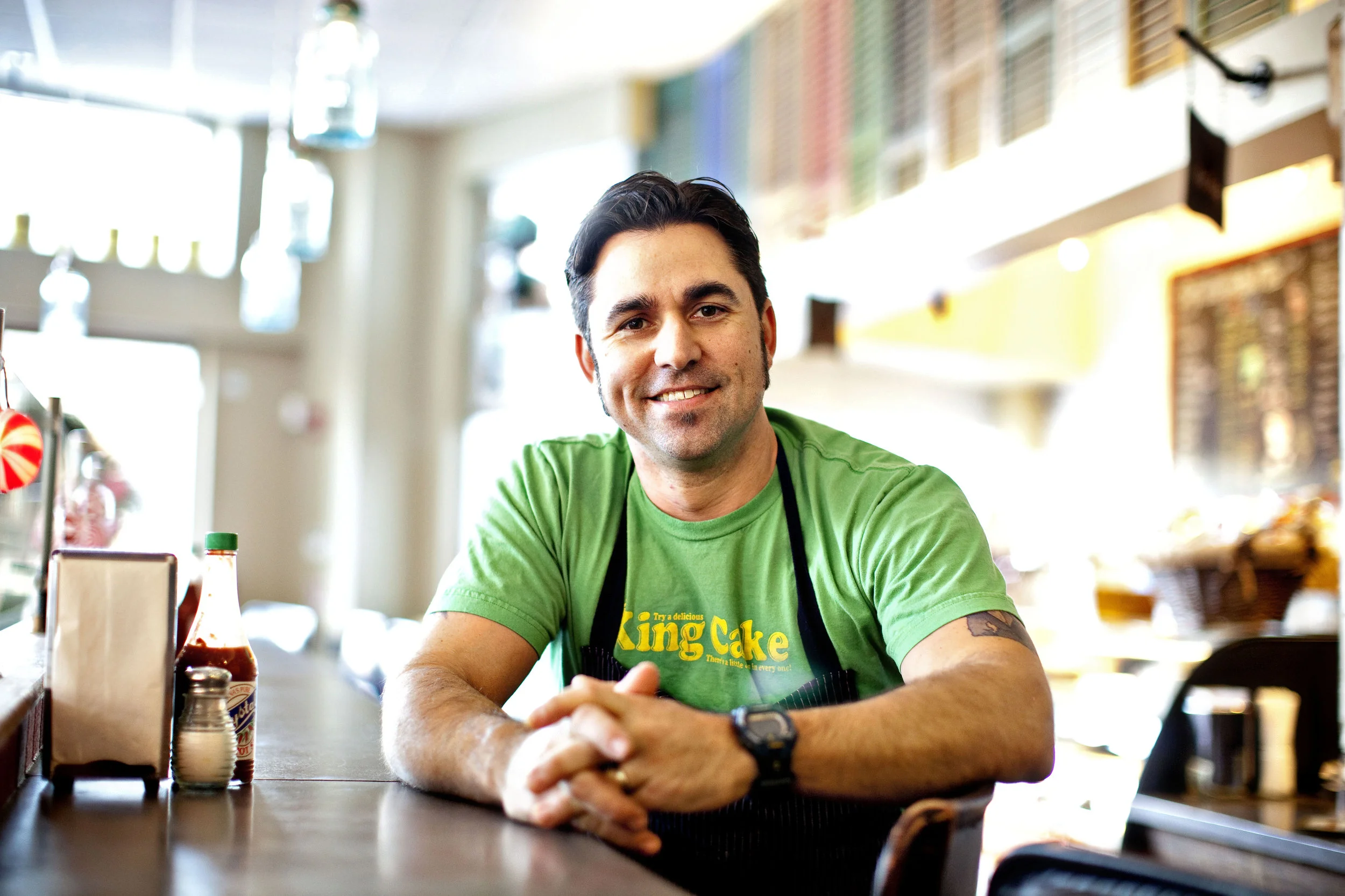 Chef/Owner, Bayou Bakery, Coffee Bar & Eatery Arlington, VA | Washington, DC James Beard Award finalist Best Cookbook, 2010 DamGoodSweet chefdavidguas.com