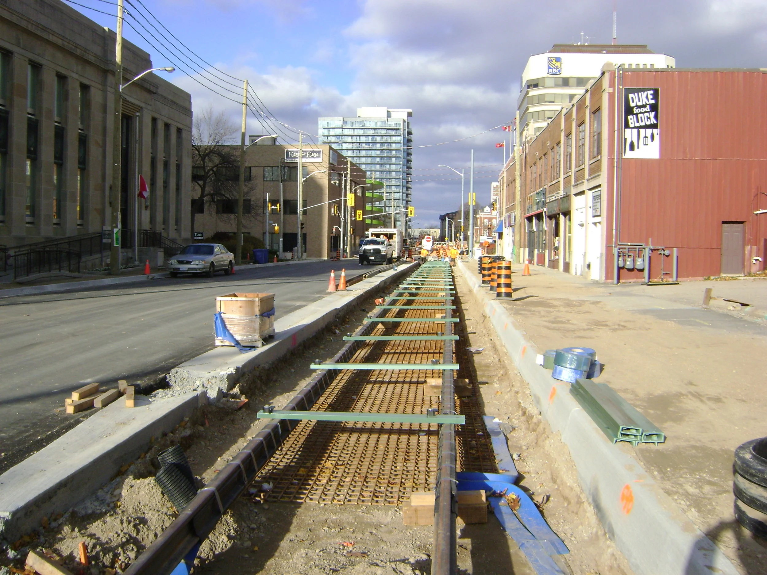 Rail is set along Duke Street.