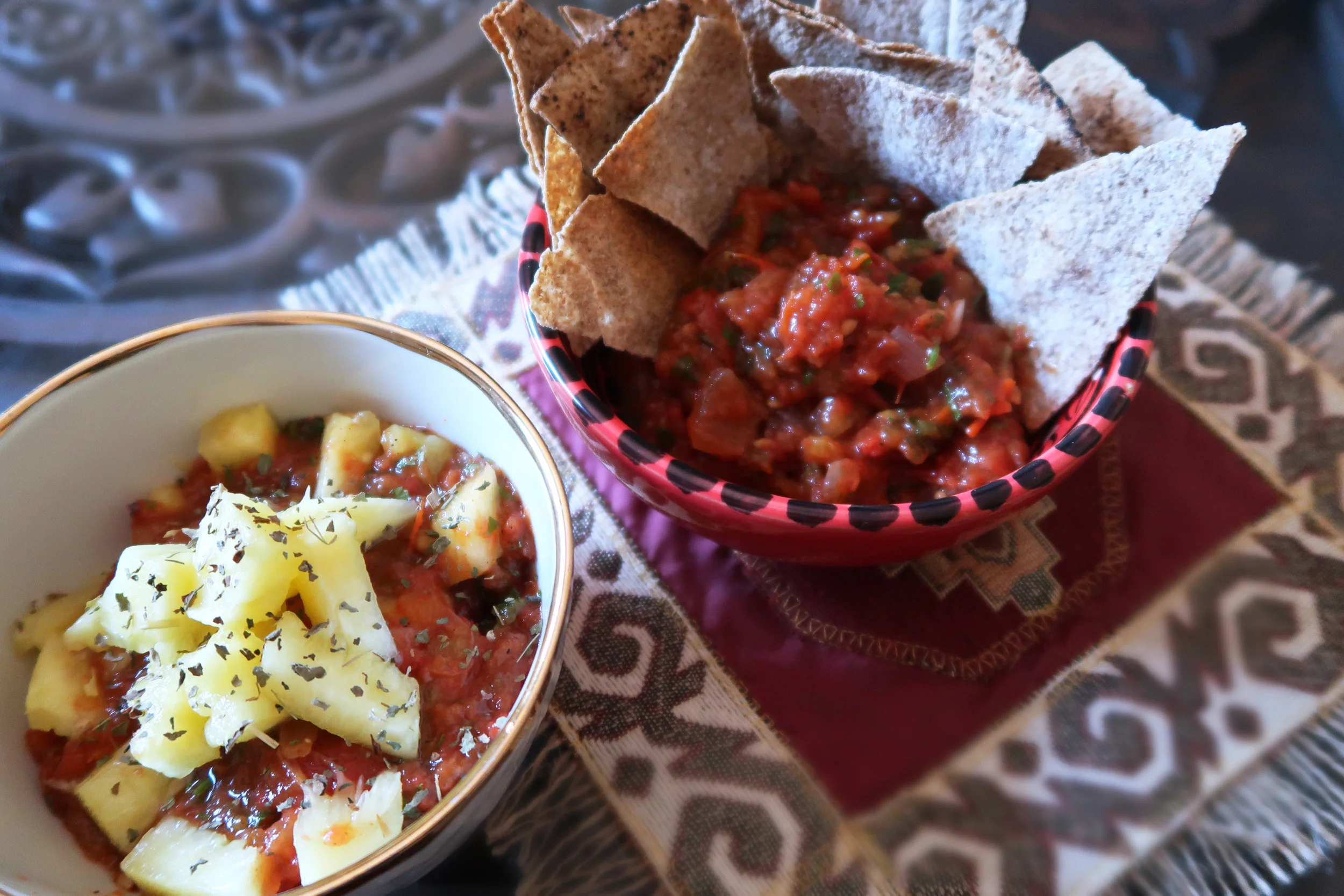 Roasted Tomato Salsa (Two Ways)
