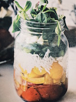 Tasty meal in a jar
