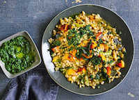 Pumpkin Farro Risotto Credit: Sainsbury