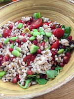 Minted Farro Salad - cooling summer lunch