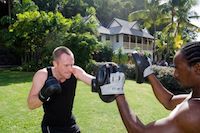 Strength training at BodyHoliday, St Lucia