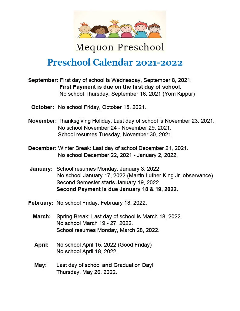 Mequon Preschool — Saint Boniface Episcopal Church
