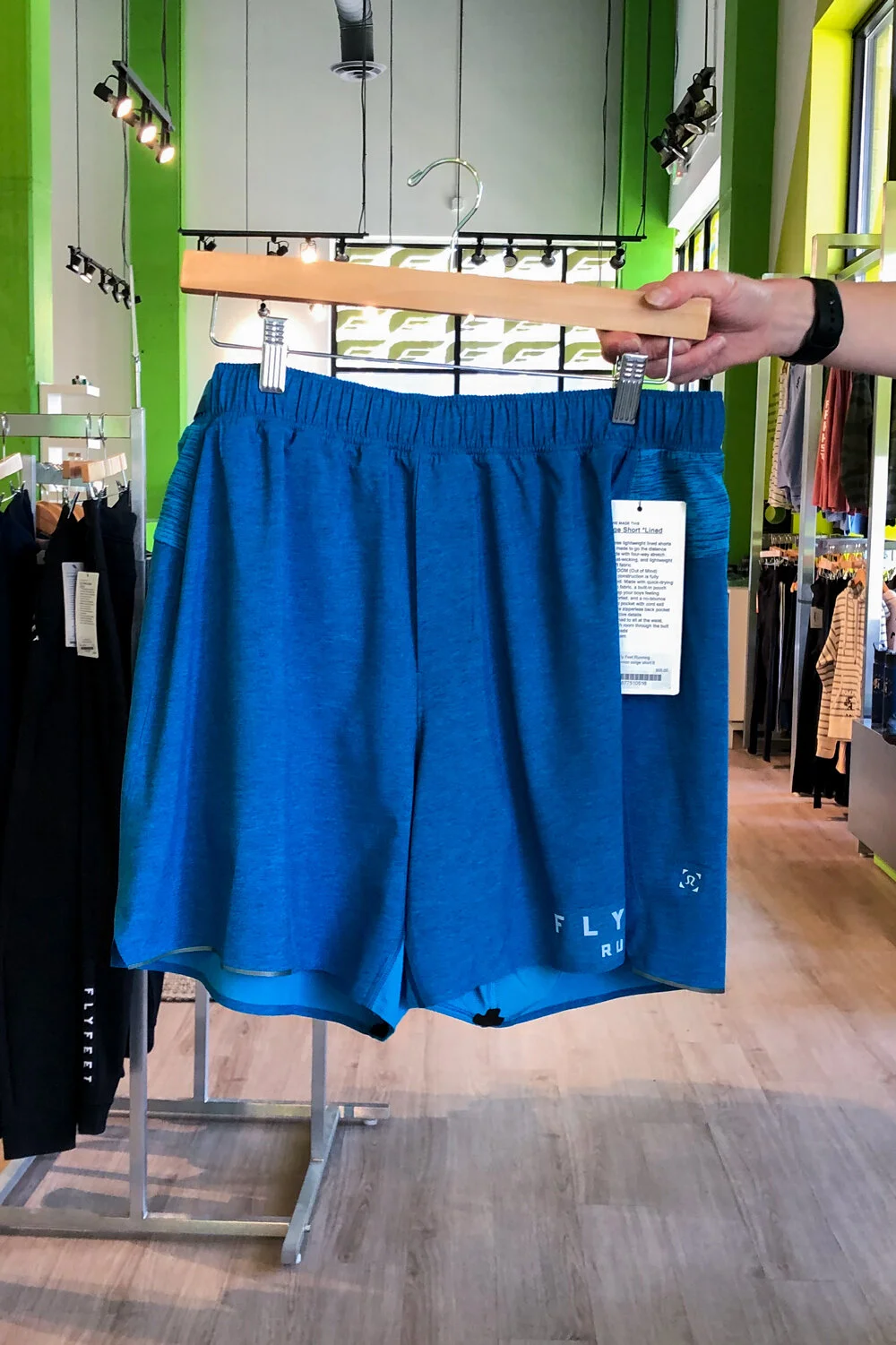 blue lululemon shorts