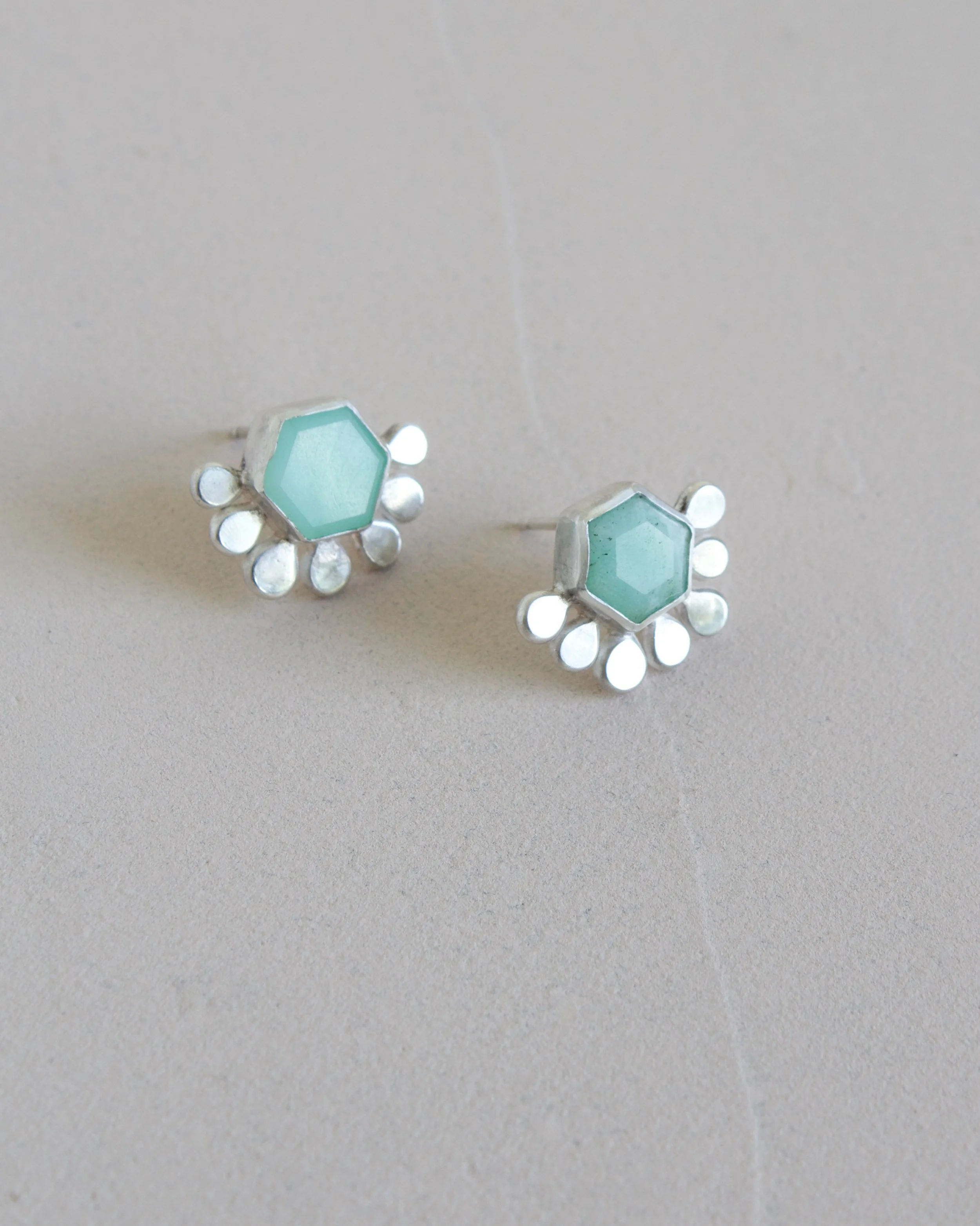 ChrysopraseHexagonStuds - 1.jpeg