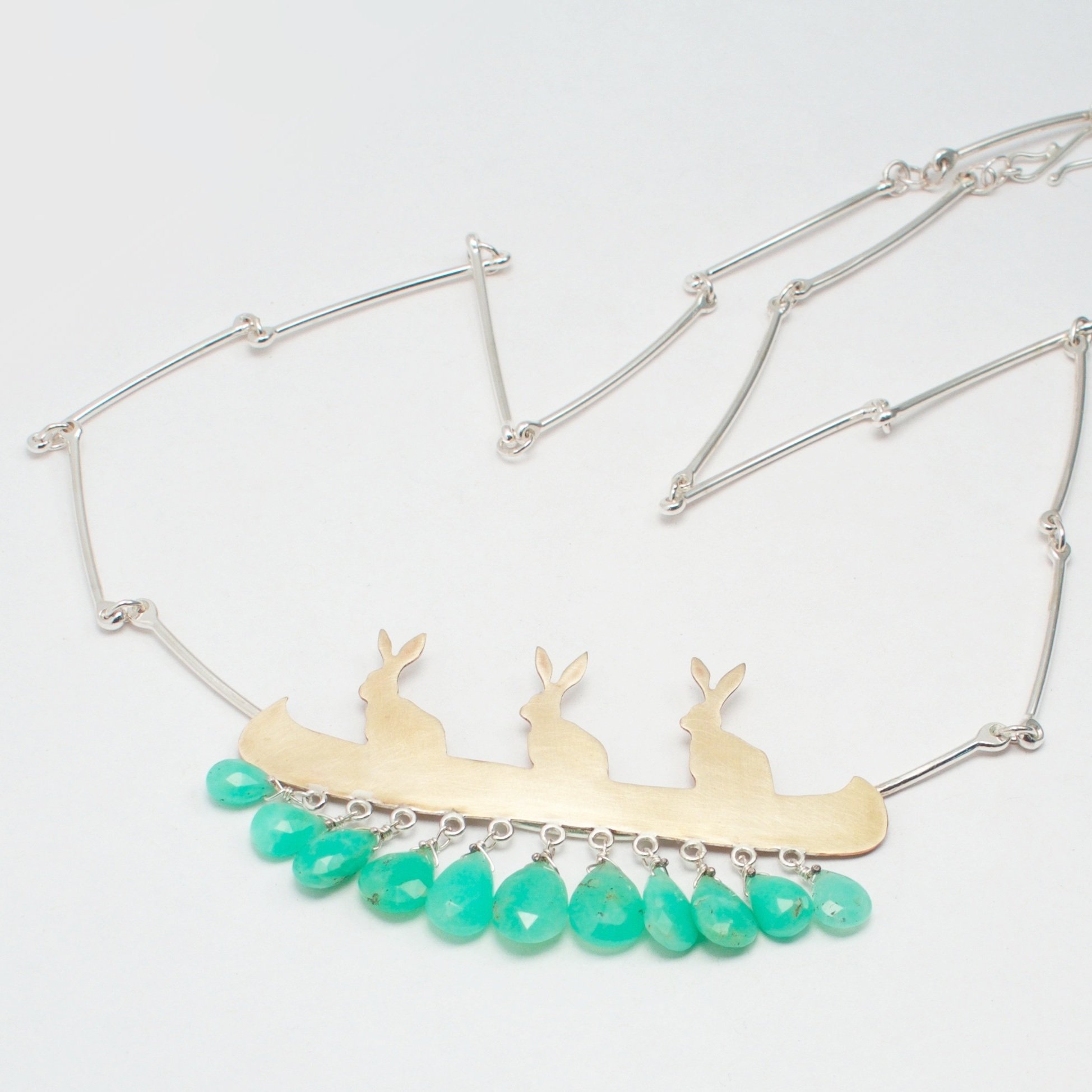 Bunnies in a Canoe + Chrysoprase