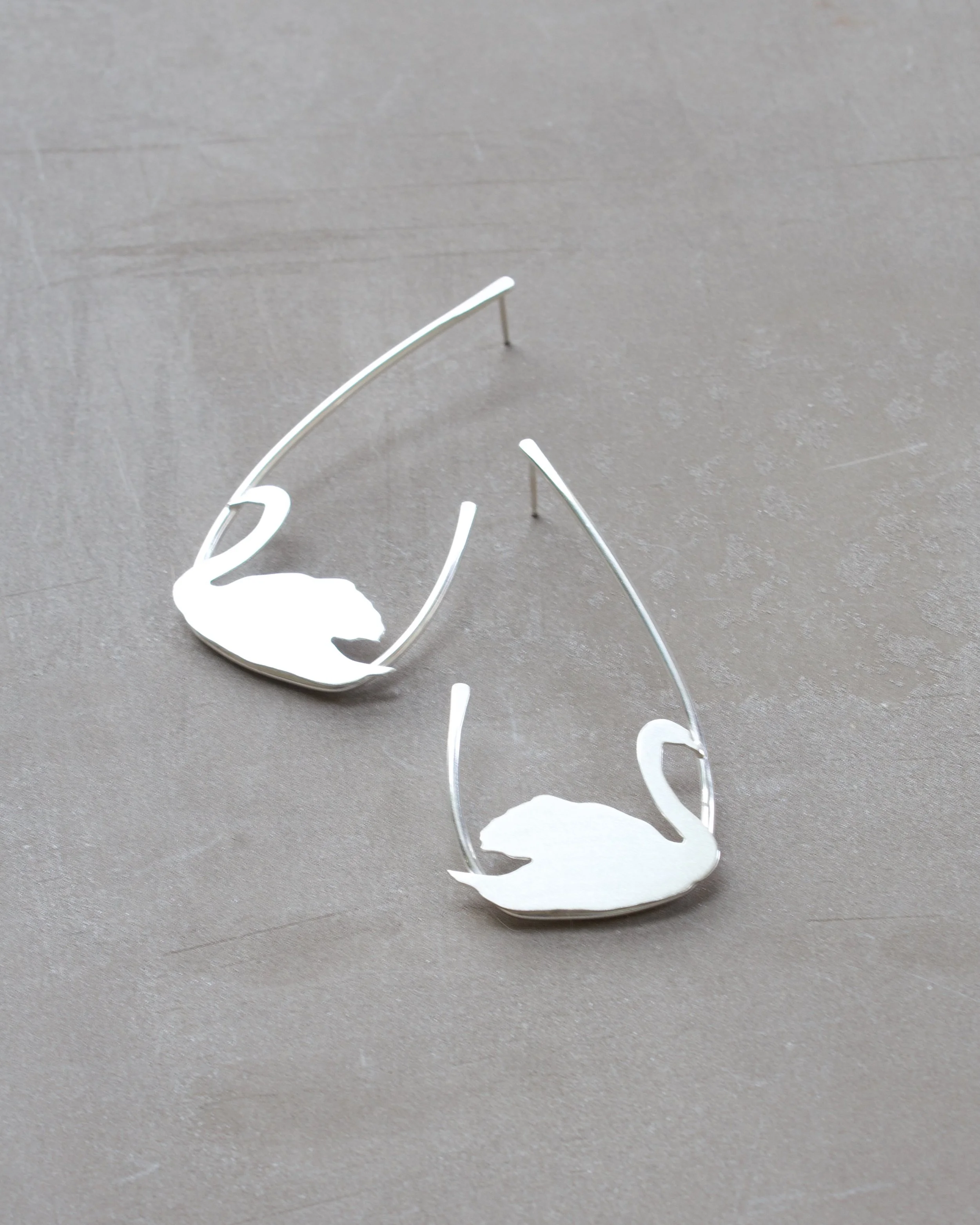 Swan Asymmetrical Hoops - 1.jpeg