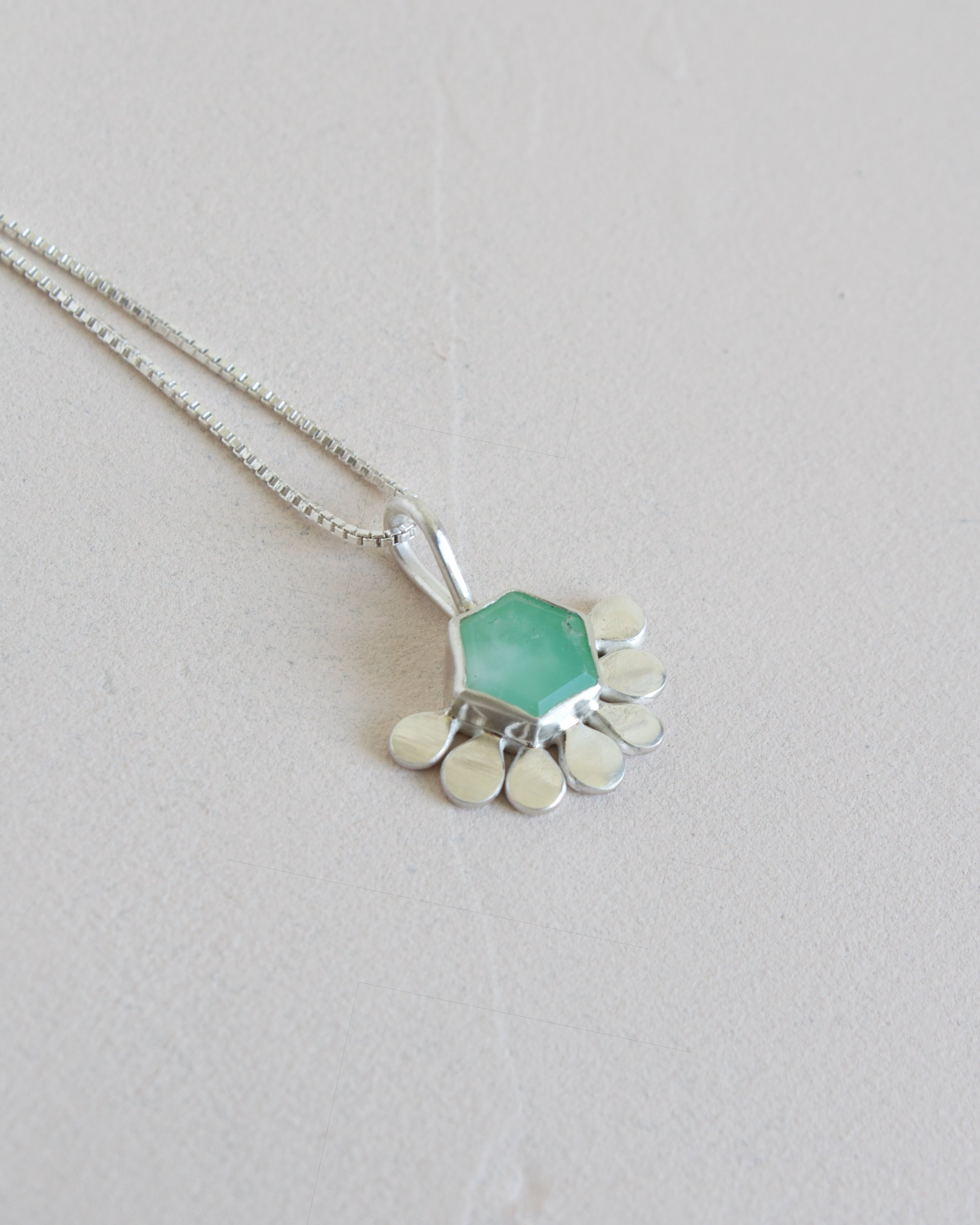 ChrysopraseHexagonPendant - 1.jpeg