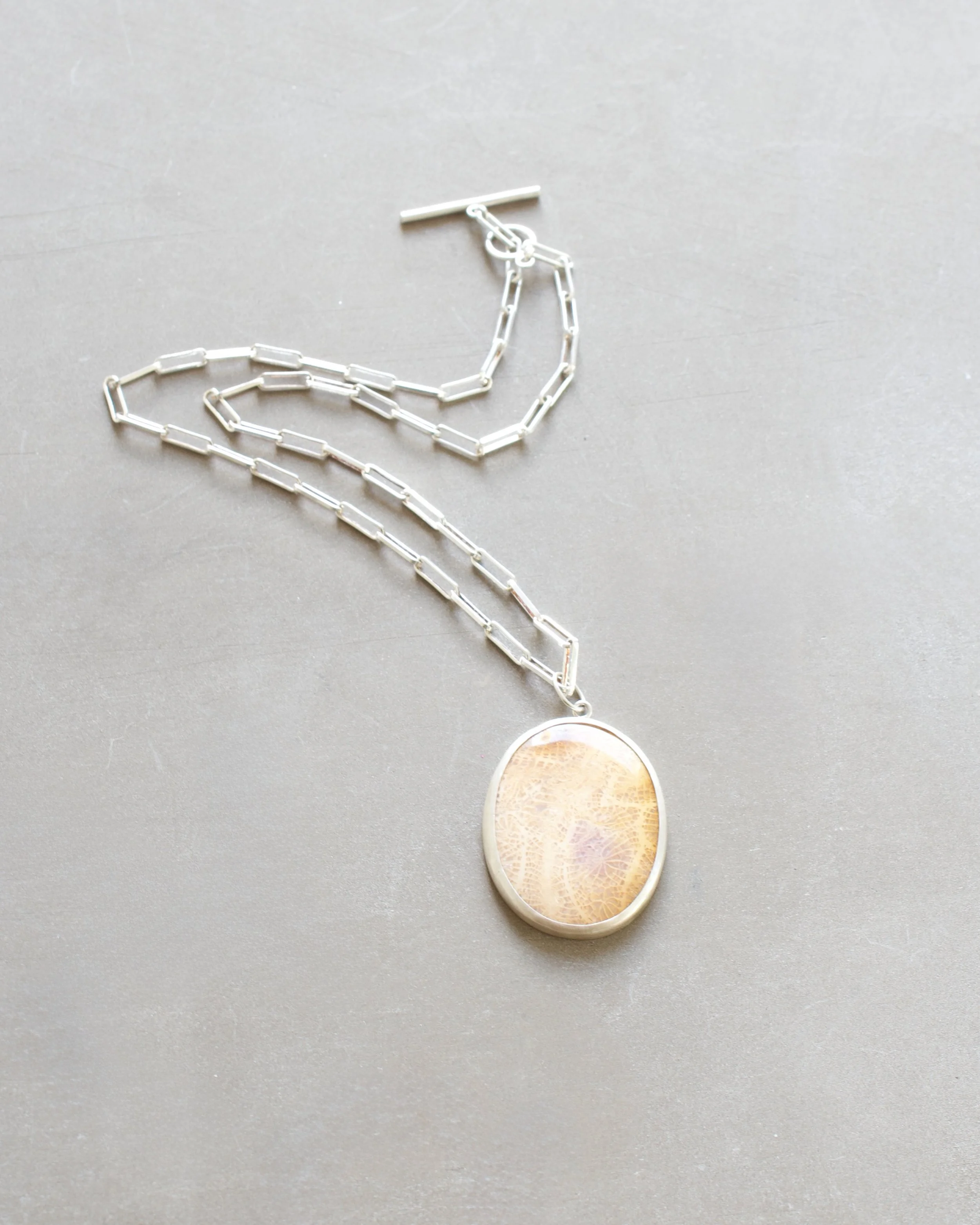 Fossilized Coral Pendant - 1 (2).jpeg