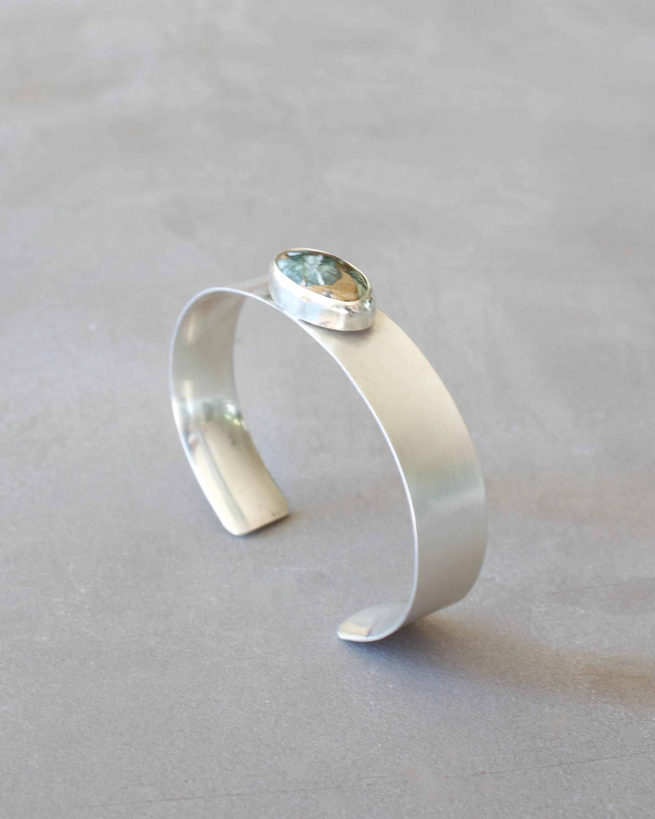 Seraphinite + Bronze Bangle - 1.jpeg