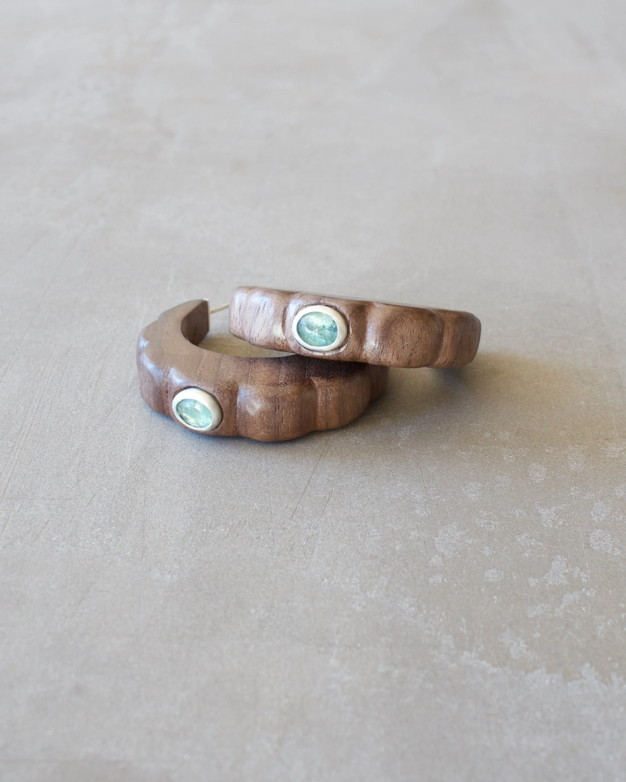 KyaniteWalnutHoopEarrings - 2.jpeg