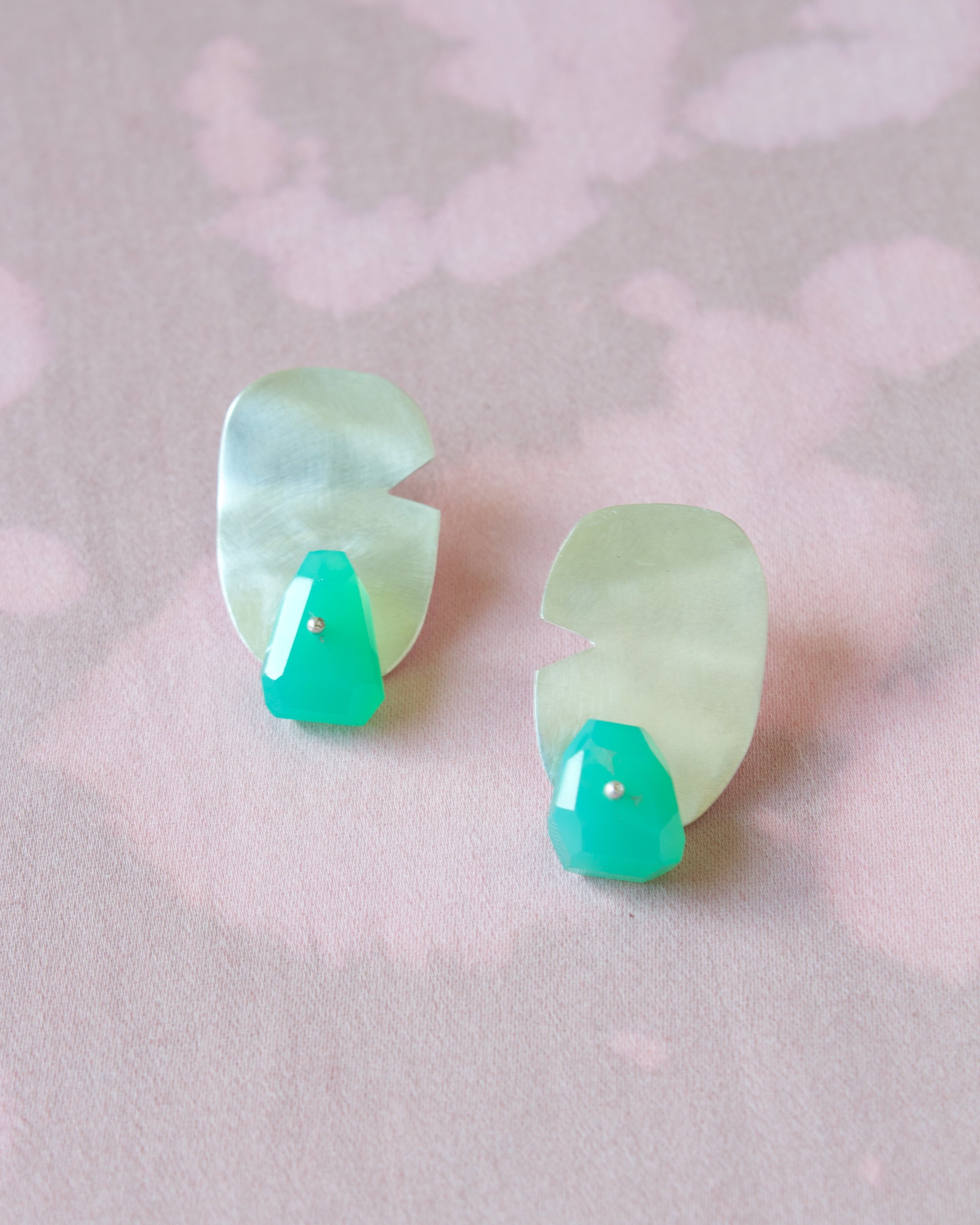 Fold Chalcedony Earrings - 1.jpeg