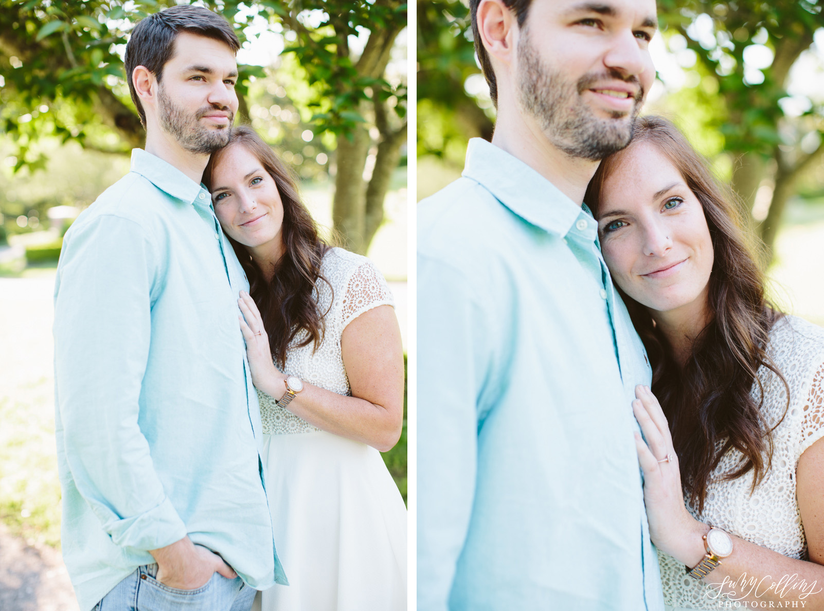 poses, couples, outdoor, Sequoyah hills, Knoxville, Tennessee, engagement, sunset, evening, love, vibrant, colorful, bright, creative, romantic, natural, light and airy, natural light, passion, inspiration, intimate