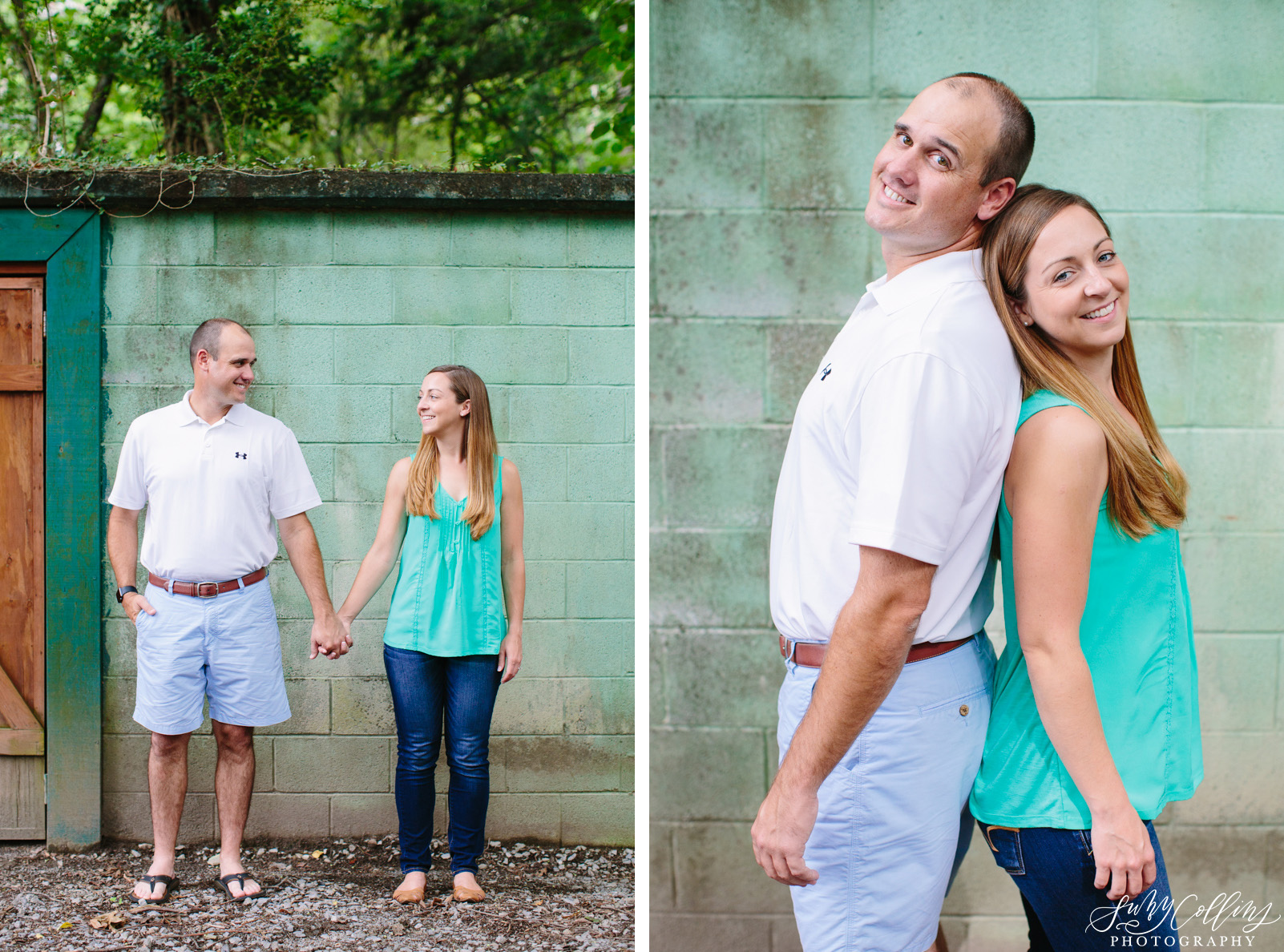 poses, couples, outdoor, Mynatt park, Knoxville, Tennessee, engagement, sunset, evening, love, vibrant, colorful, bright, creative, romantic, natural, light and airy, natural light, passion, inspiration, intimate, outfits, fountain, woods, river, park