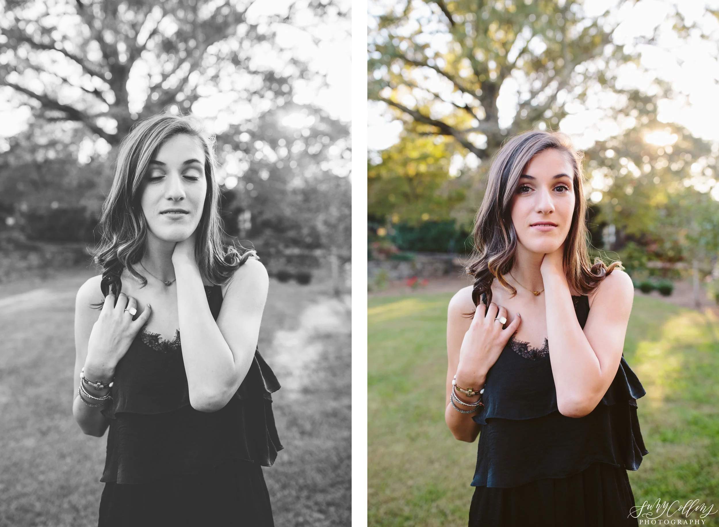 knoxville botanical gardens, female, senior, portraits, graduate, university of Tennessee, Knoxville, poses, forest, outfits, ideas, college, inspiration, natural light, light and airy, vibrant, colorful, bright, outdoors, head shots, black and white